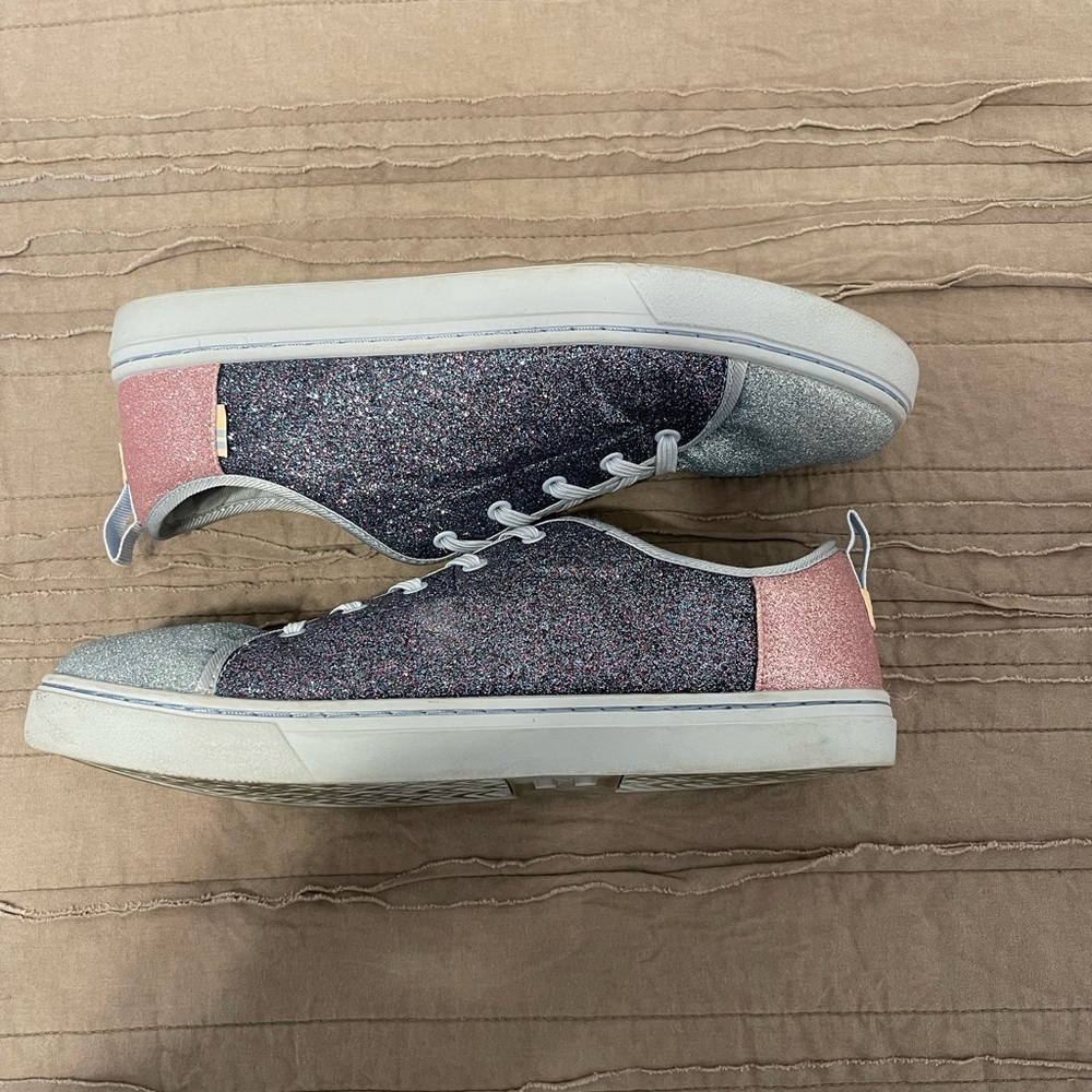 TOMS Glitter Youth Slip On Shoes